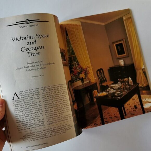 May 1986 City & Country Home Magazine Canadian Lifestyle Interior Stratford - Picture 5 of 6